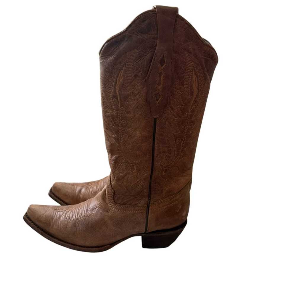 Corral Brown Leather Western Cowboy Boots Women’s… - image 1