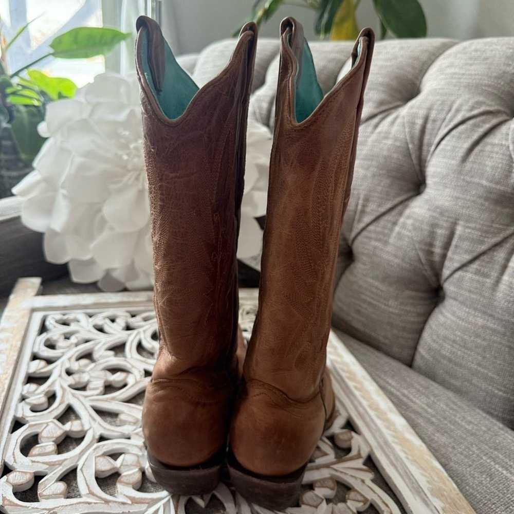 Corral Brown Leather Western Cowboy Boots Women’s… - image 9