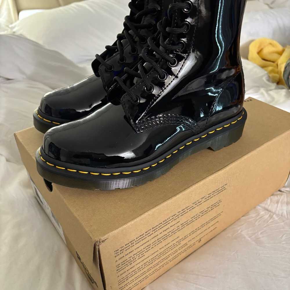 Dr. Martens Patten Leather Boots Doc Marten Women… - image 2