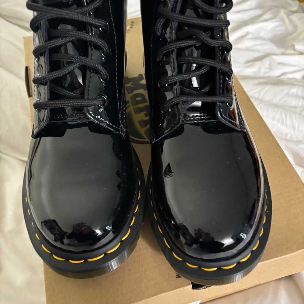 Dr. Martens Patten Leather Boots Doc Marten Women… - image 4