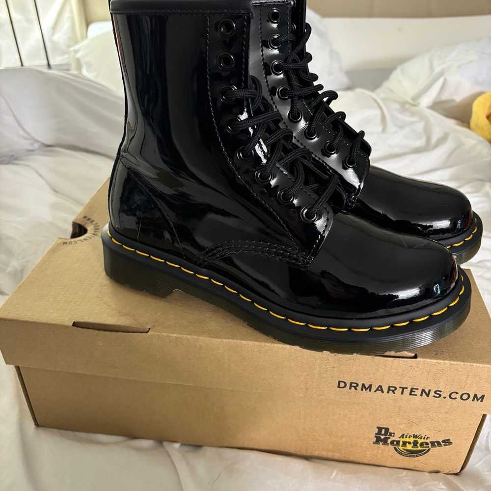 Dr. Martens Patten Leather Boots Doc Marten Women… - image 5