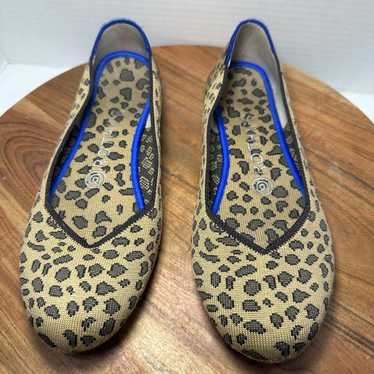 Rothys The Flat Brown Leopard Animal Print Slip On