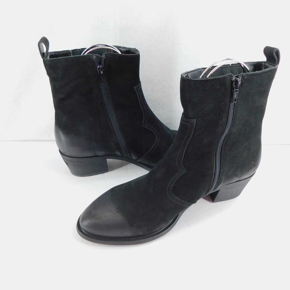 David Tate Baya Western Black Leather Bootie Wome… - image 1