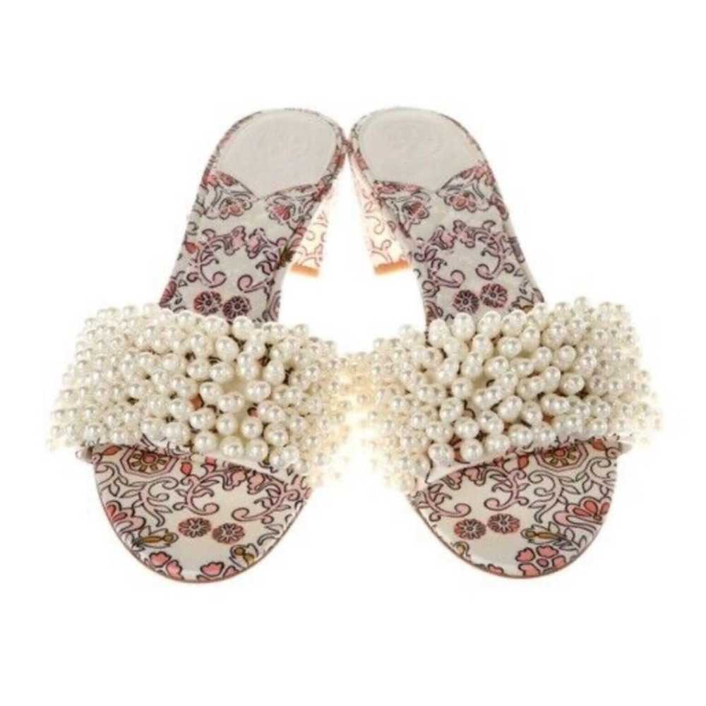 Tory Burch Tatiana Hicks Garden Pearl Embellished… - image 2