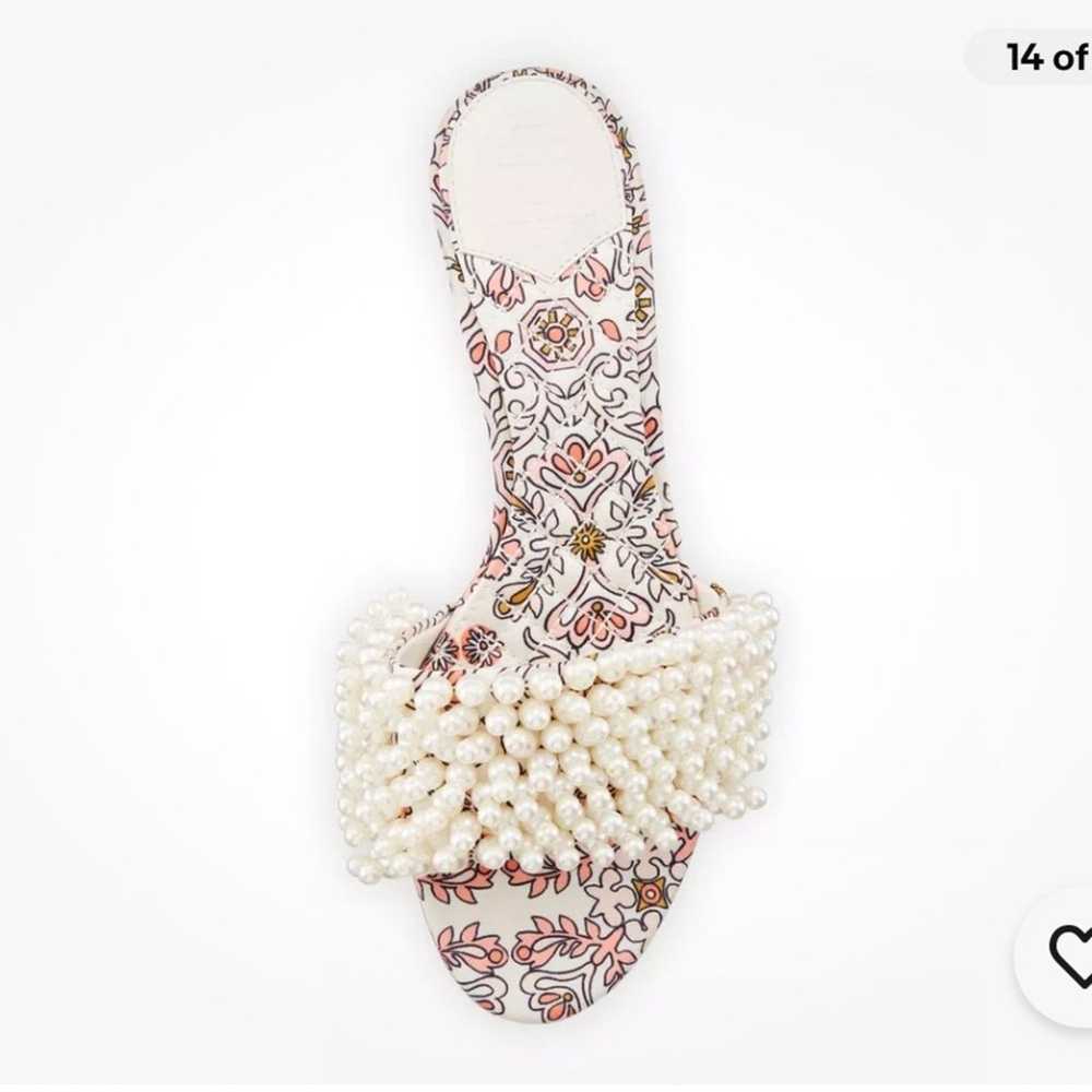 Tory Burch Tatiana Hicks Garden Pearl Embellished… - image 3