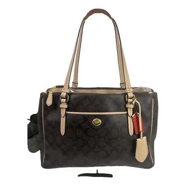 Coach Crossgrain Kitt Carry All leather handbag