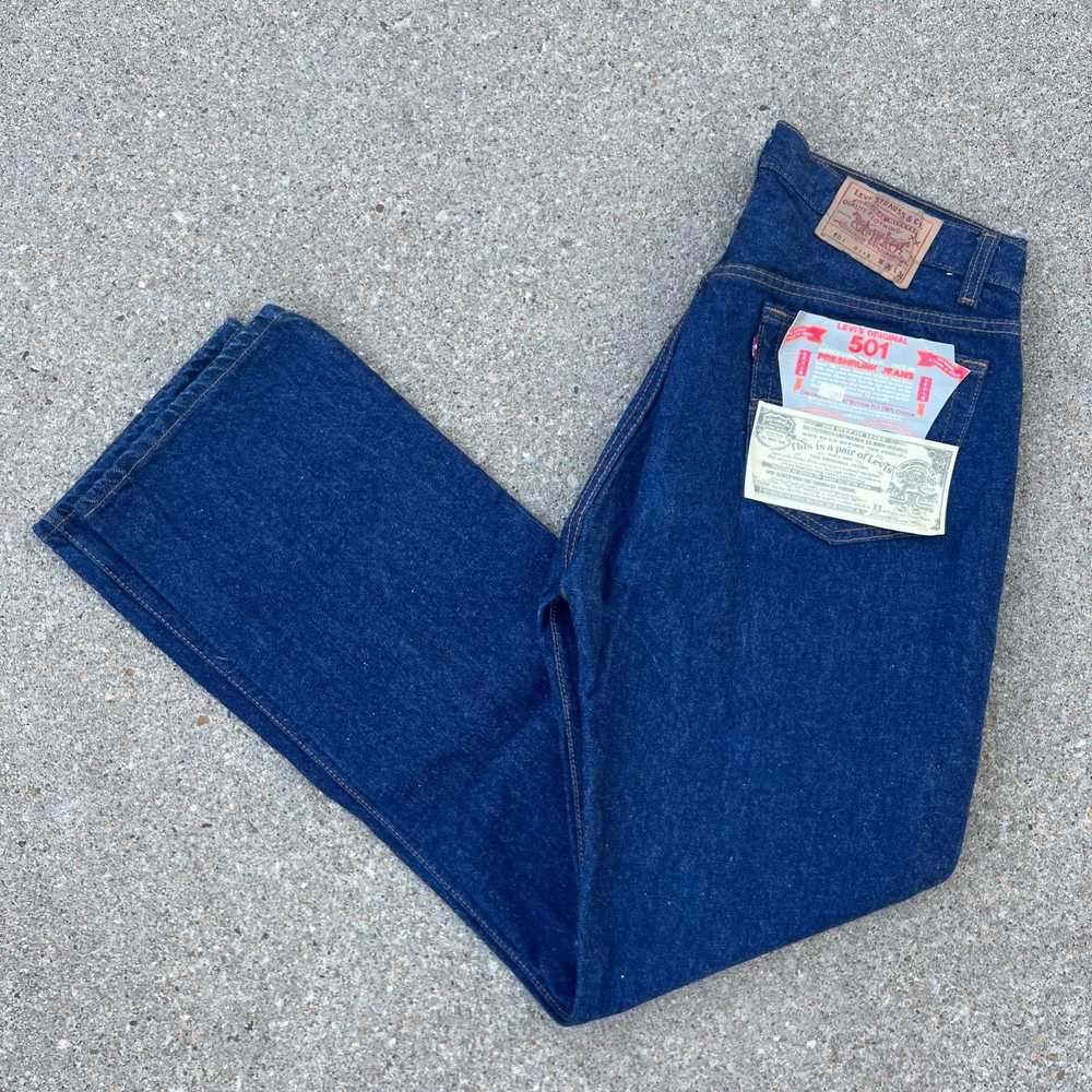 Levi's 80s Levi’s 501 Button Fly Straight Leg Jea… - image 1