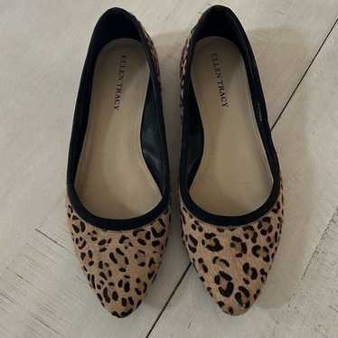 Animal Print Hair Calf Ballet Flats