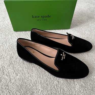 Kate Spade Claudia Loafers Black Suede