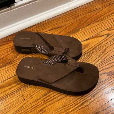 Vintage platform flipflops - image 1