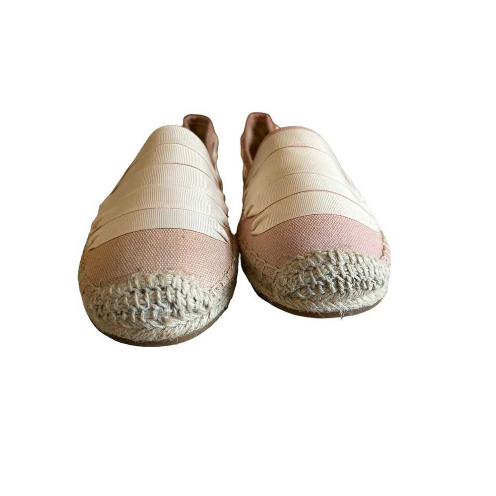 Enzo Angiolini Fenz Pink Canvas Ribbon Trim Espad… - image 4