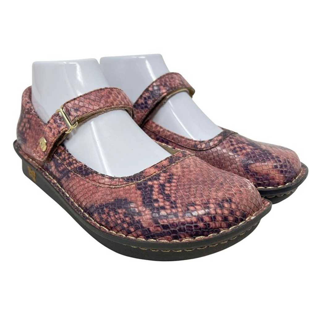 Alegria Womens Pink Belle Carmel Snake Print Leat… - image 3