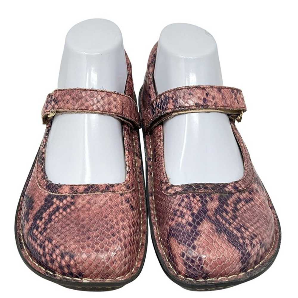 Alegria Womens Pink Belle Carmel Snake Print Leat… - image 4