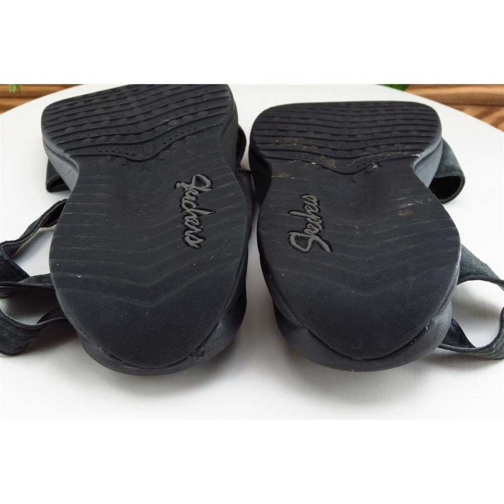 SKECHERS Sz 8 M Black Sport Sandals Leather Women… - image 7