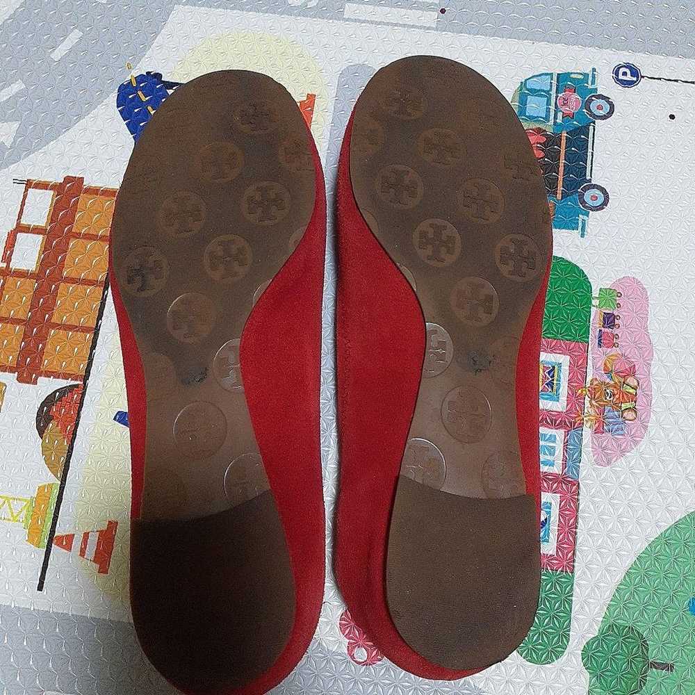 Tory Burch Red Suede Flats - image 3