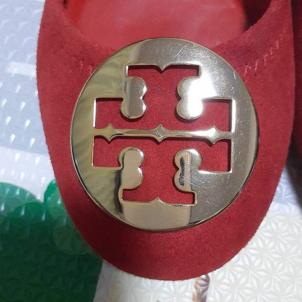 Tory Burch Red Suede Flats - image 6