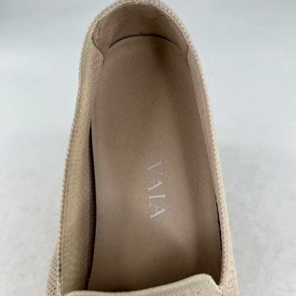 VIVAIA Square-Toe V-Cut Flats Margot US 7.5 Beige… - image 9