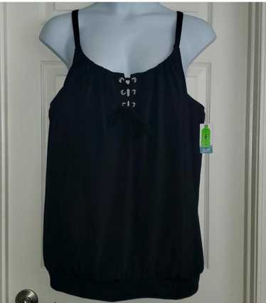 Designer Lane Bryant Cacique Swim Black Tankini NW