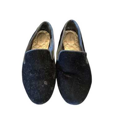 Birdies Black Velvet Starling Loafers Size 8