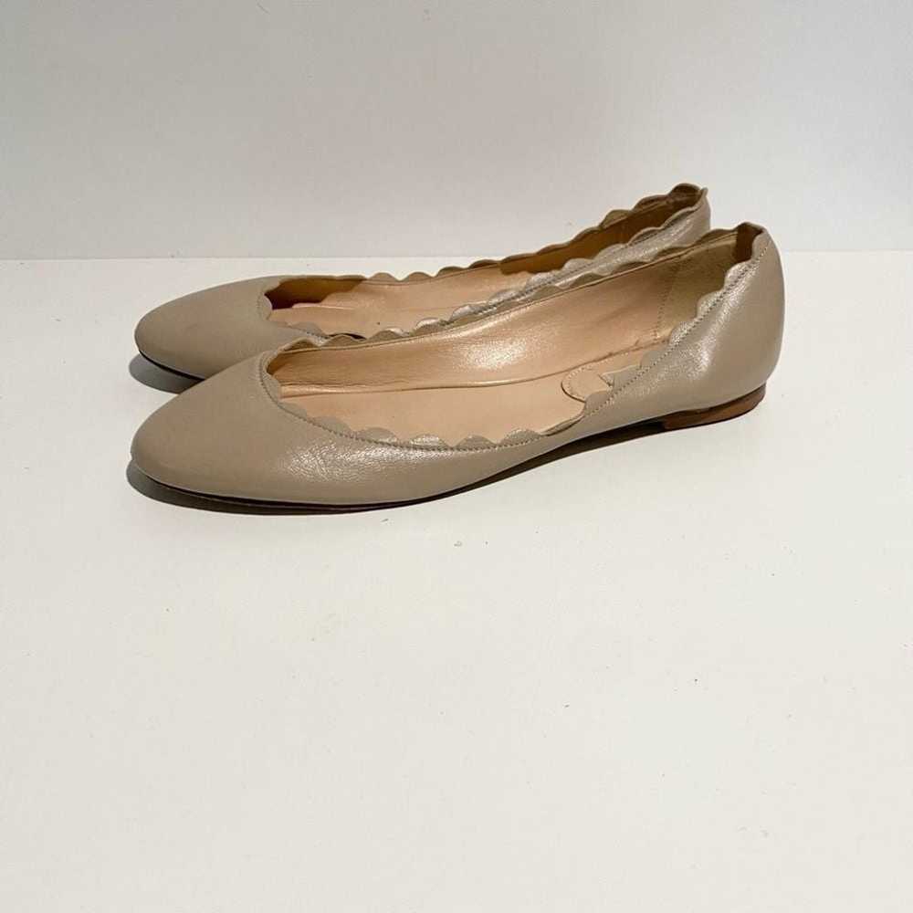 Fabio Rusconi Scalloped Tan Nude Ballerina Flats … - image 4