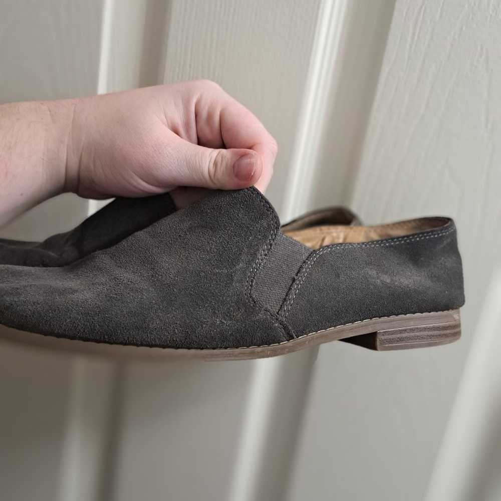 Franco Sarto • Slip On Suede Leather Gray Grey Sh… - image 1