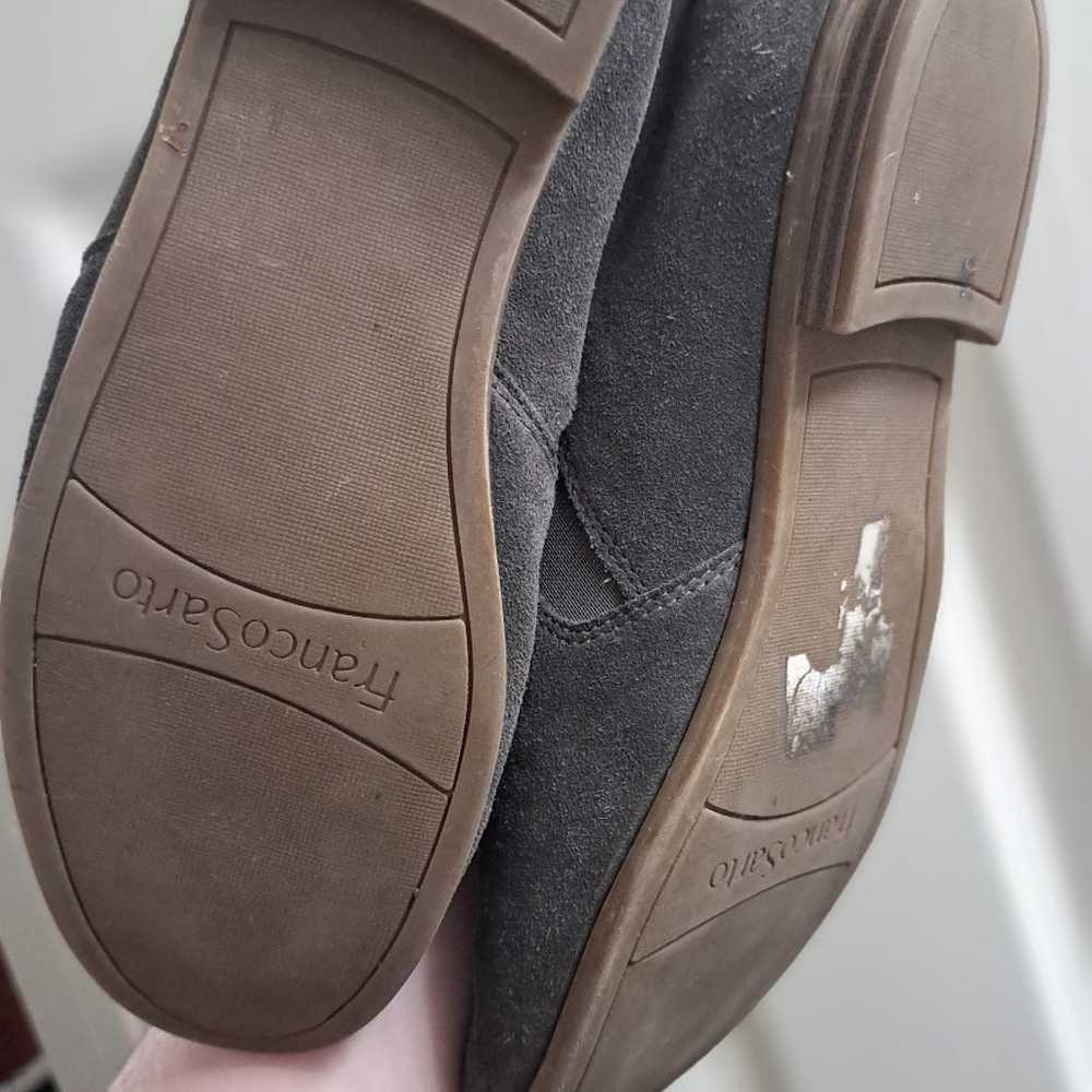 Franco Sarto • Slip On Suede Leather Gray Grey Sh… - image 2