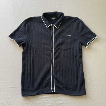 Designer × Express Express Ribbed Short Sleeve Sw… - image 1