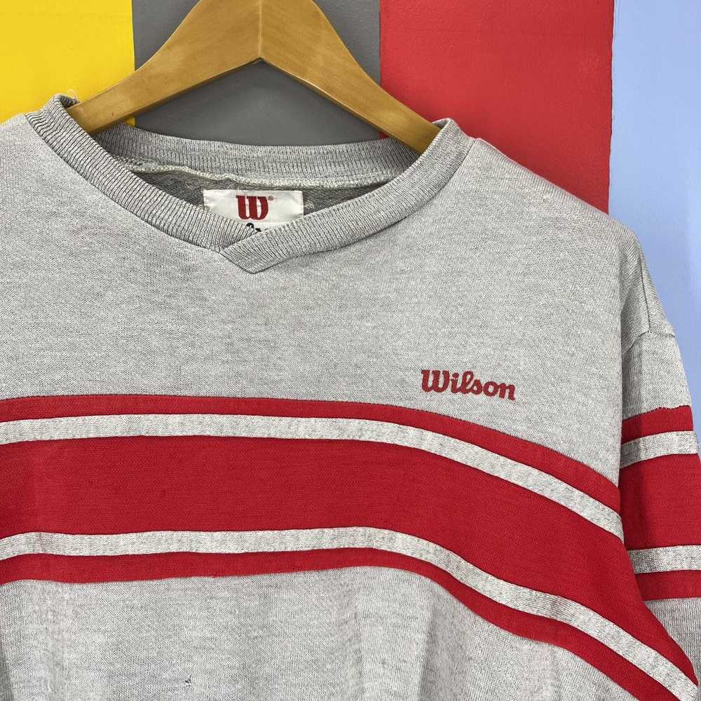 Vintage × Wilson Athletics 90s Vintage WILSON Cre… - image 2