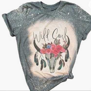 WILD SOUL Bleached Vintage T-Shirt