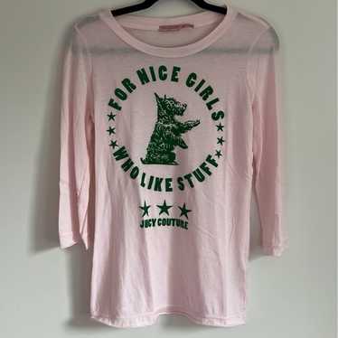 HTF Vintage Juicy Couture Long sleeve Size Large T Shirt Will Work For Juicy! shops