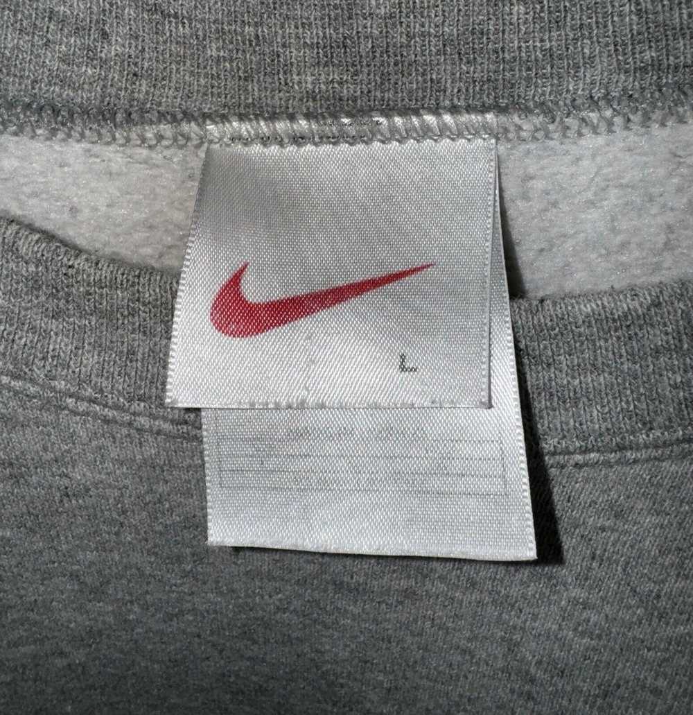 Nike Vintage Nike 90s Big Swoosh Tag Heather Grey… - image 7