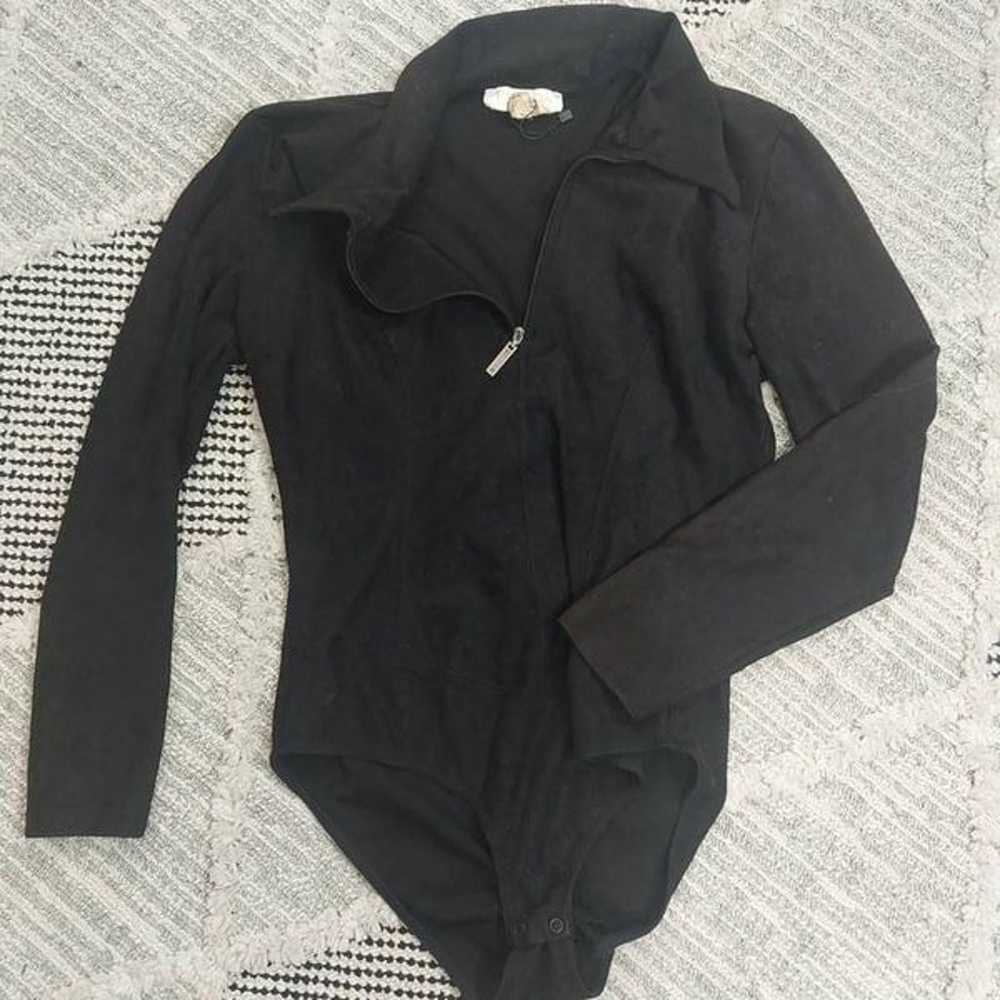 Escada Vintage Black Long Sleeve Zipper front  Bo… - image 1