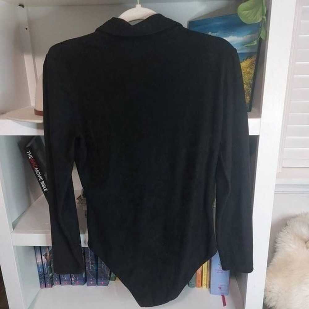 Escada Vintage Black Long Sleeve Zipper front  Bo… - image 3