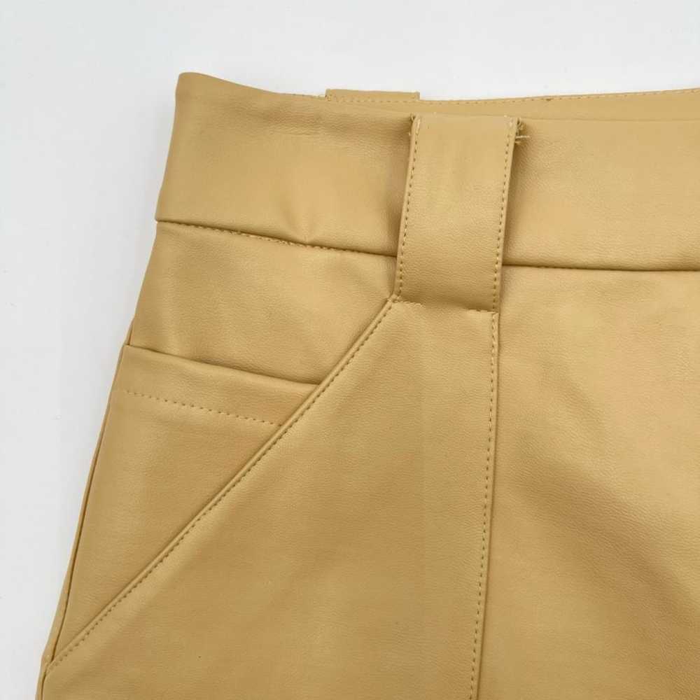 Helsa Vegan leather straight pants - image 5