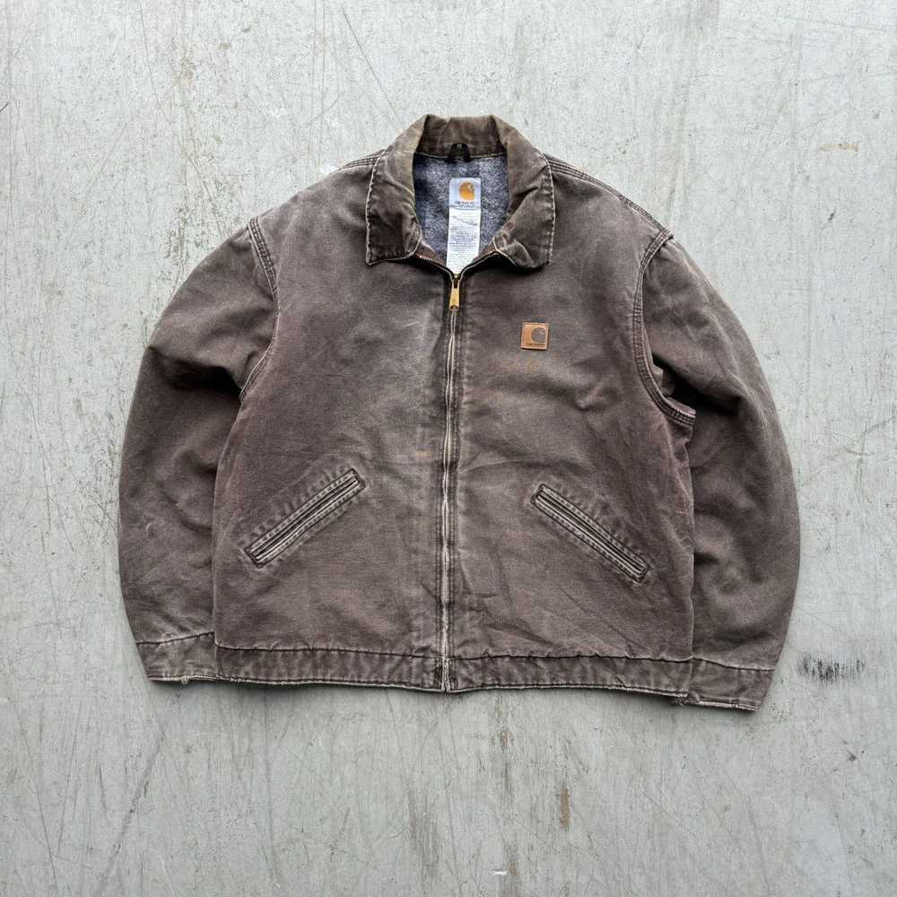 Carhartt × Streetwear × Vintage Faded Dark Brown … - image 1