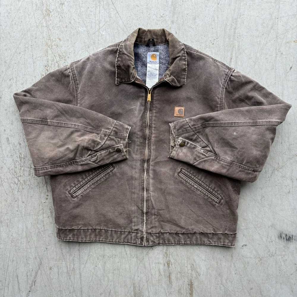 Carhartt × Streetwear × Vintage Faded Dark Brown … - image 2