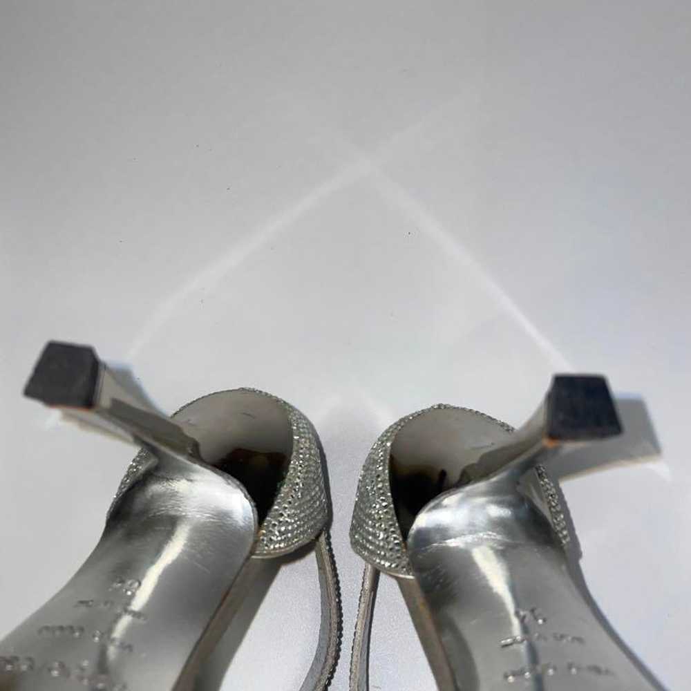 Sergio Rossi 21cm Silver Pumps Sandals High Heels - image 11