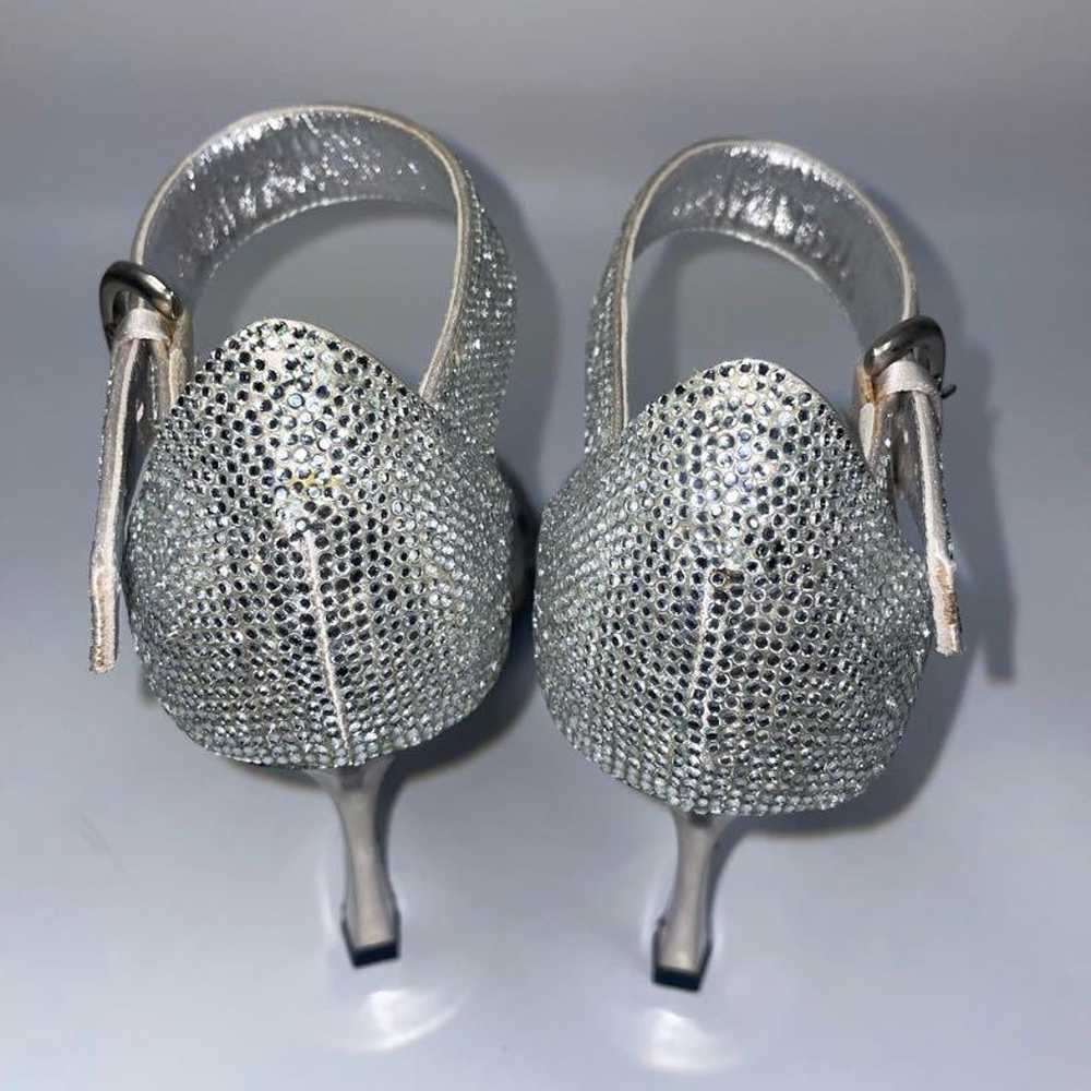 Sergio Rossi 21cm Silver Pumps Sandals High Heels - image 3