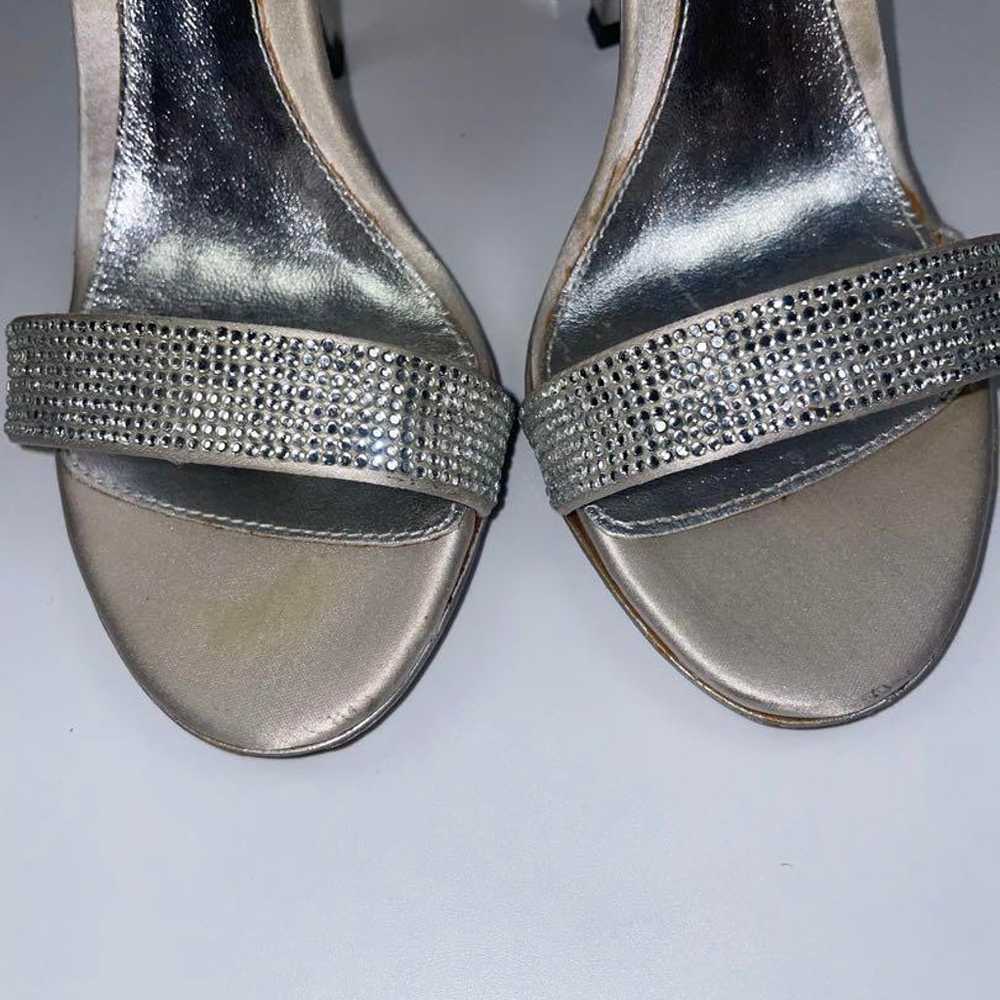 Sergio Rossi 21cm Silver Pumps Sandals High Heels - image 9