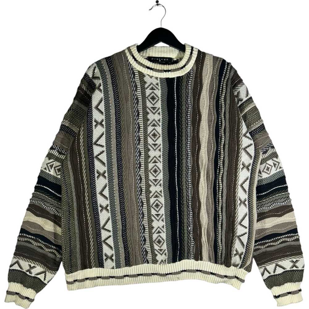 Protege Vintage Protege Collection 3D Knit Sweater - image 1