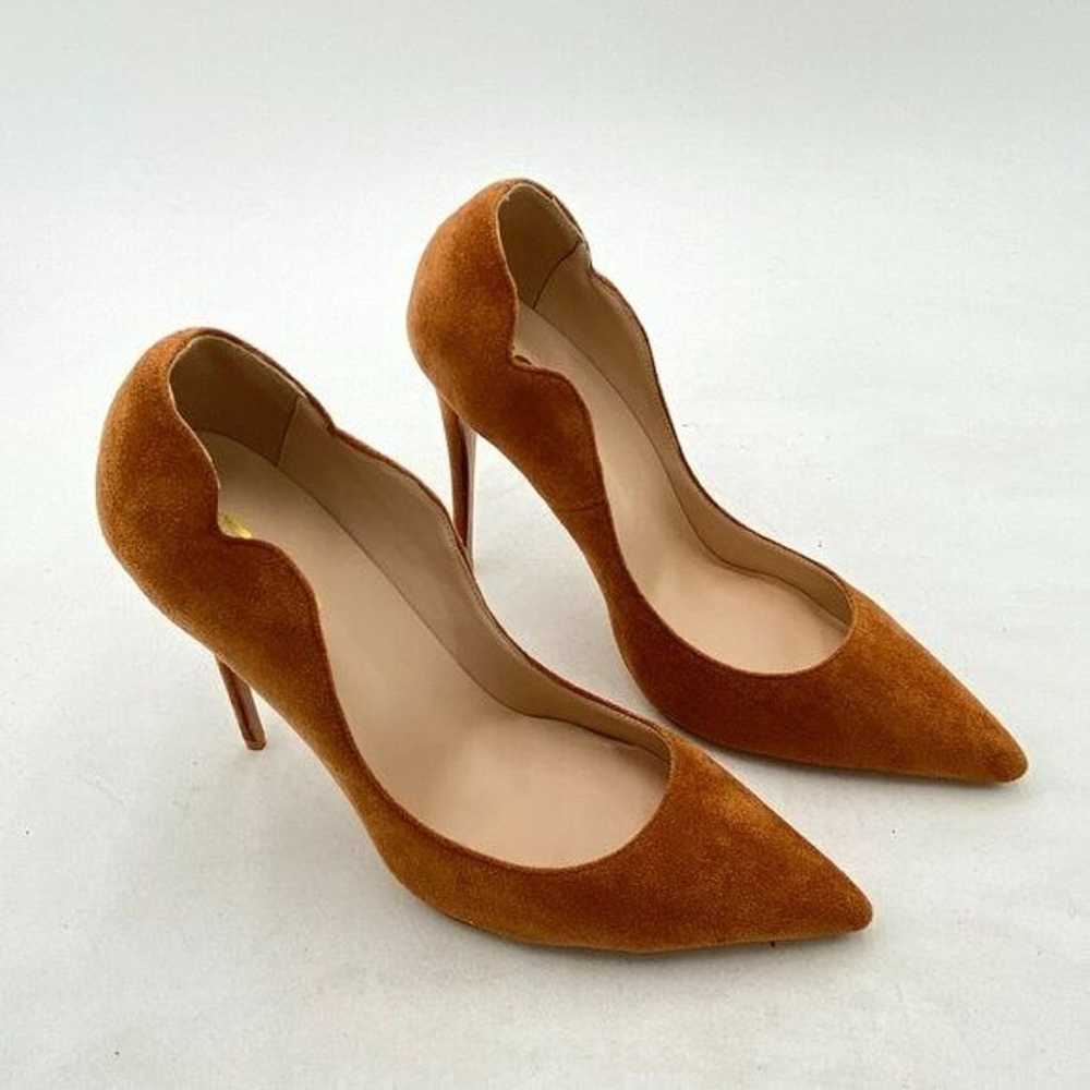 FSJ Brown Suede Pointed Toe High Heels Sexy Stile… - image 3