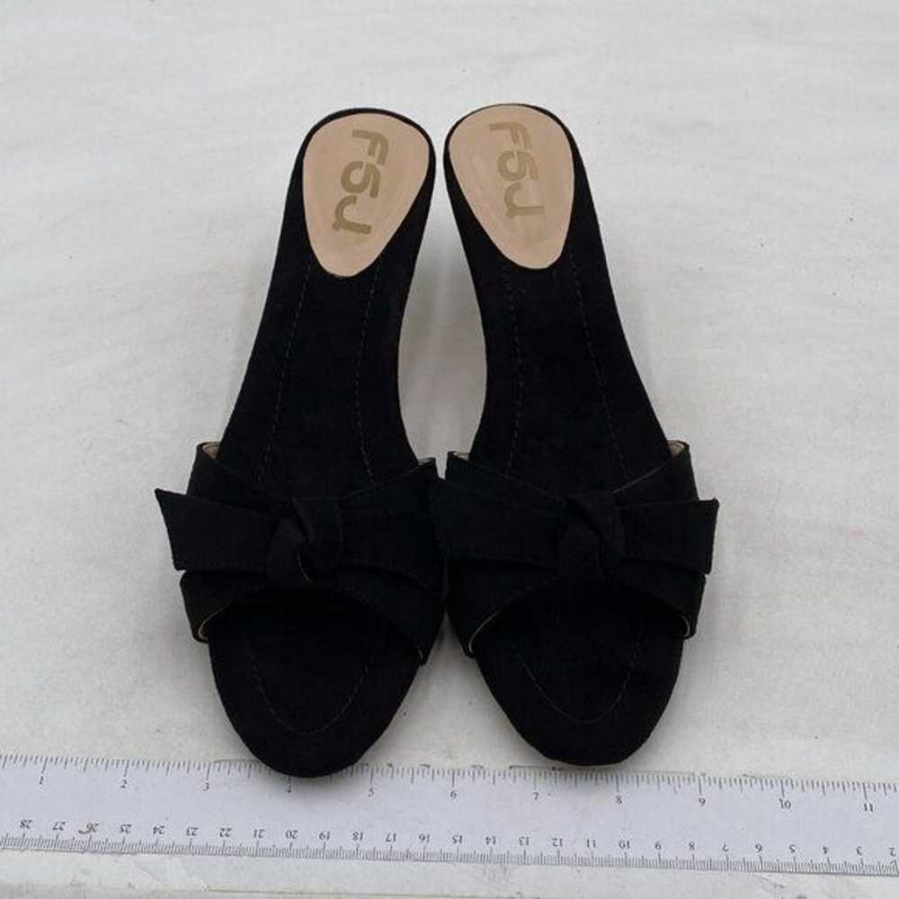 FSJ Women Cute Bowknot Slip On Mules Summer Open … - image 3