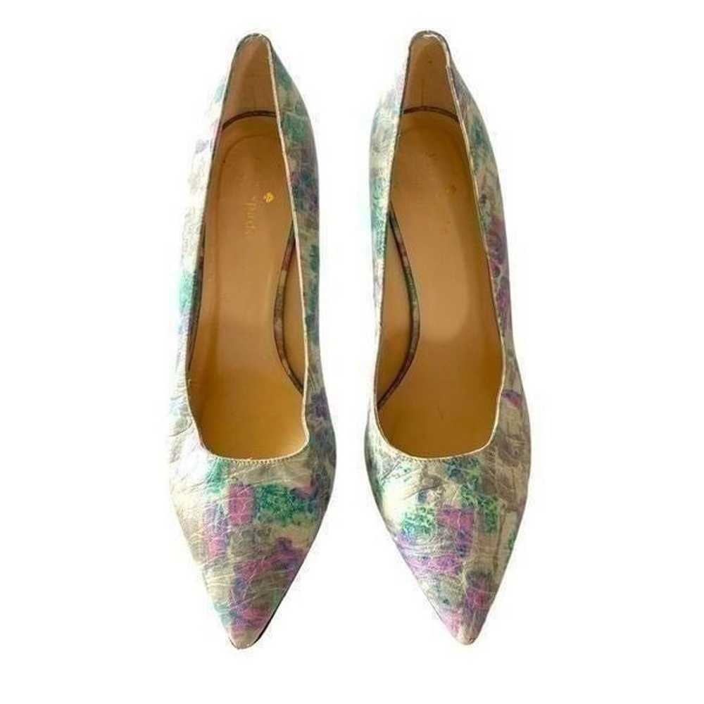 Kate Spade Leather Graphic Heels - image 3