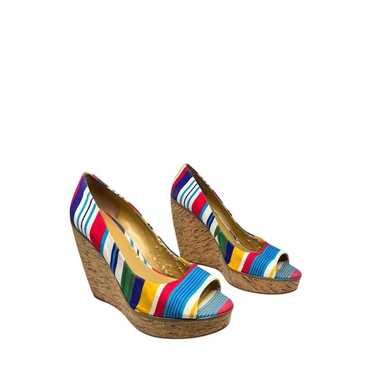 Nine West WILDTHINGO Multicolor Wedge Heel Sandals