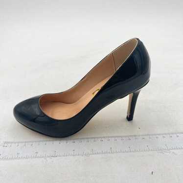 FSJ Black Elegant Round Toe High Heel Pumps Slip O