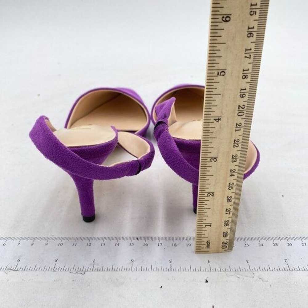 FSJ Purple Mid Heel Pointed Toe Slingback Sandals… - image 5