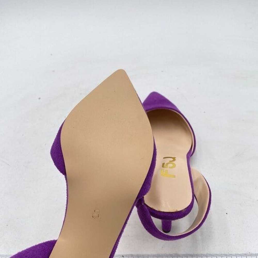 FSJ Purple Mid Heel Pointed Toe Slingback Sandals… - image 6