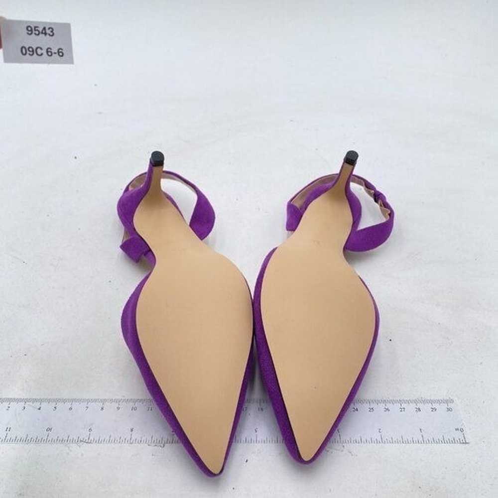 FSJ Purple Mid Heel Pointed Toe Slingback Sandals… - image 7