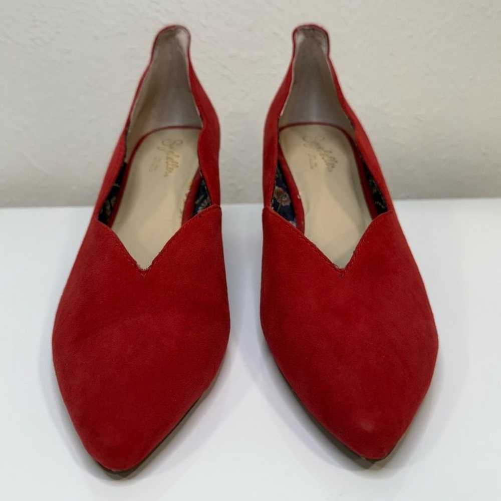 Seychelles Red Cascade Scallop Trim Pumps size 7.5 - image 3