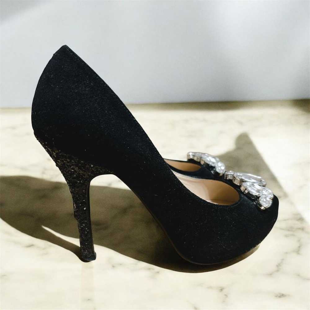 Diana Visual Pumps Suede Black 22cm Glitter Heel … - image 3